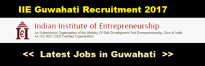 Indian Institute of Entrepreneurship (IIE) Guwahati Recruitment 2017- Assam Career Jobs in Guwahati jobs in assam