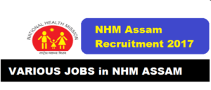 National Health Mission [NHM/NRHM] Assam Recruitment 2017 - assam career, current govt jobs in assam