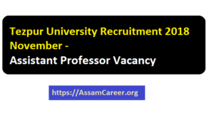 Jobs in TU , Assam 2018 November