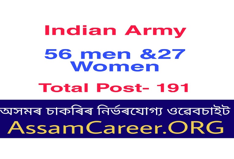 Indian Army Recruitment 2020 (OCT)