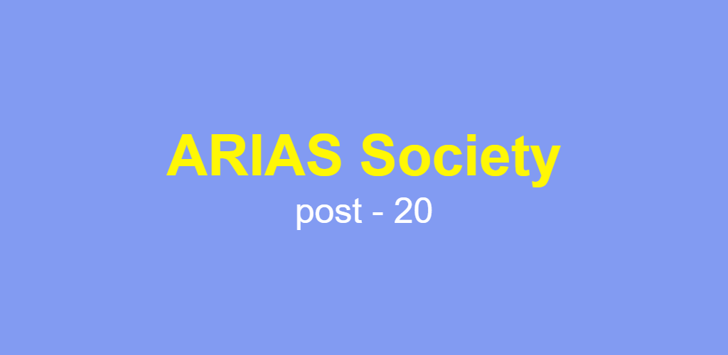 ARIAS Society Recruitment 2021 (June) - 20 Specialist, Expert & Coordinator Vacancy